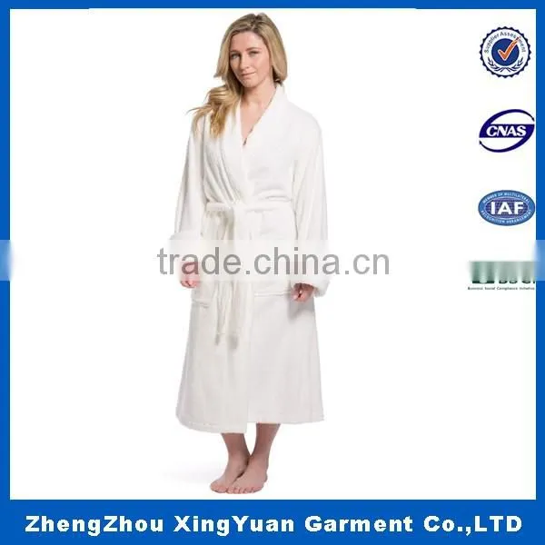 100% Cotton Velour Bath Robe Wholesale Women's Robe photo-3