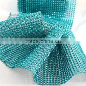 Wedding Decorative 10yards Acrylic Diamond Mesh Wraps Roll ,sparkle Rhinestone Ribbon photo-2