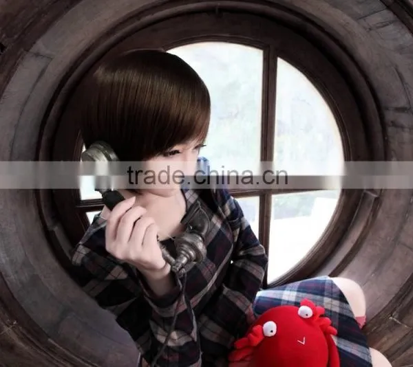 High Temperature Fiber European Wigs Synthetic photo-3