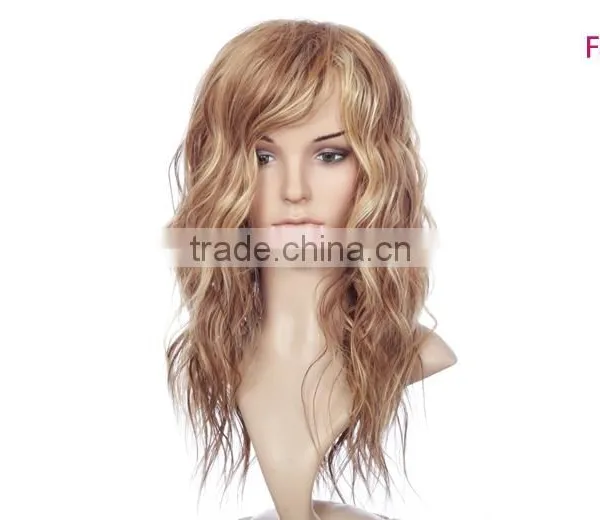 China Wig Supplier Wholesale European Bohemian Wig Kinky Blonde Curly Hair Wig photo-2