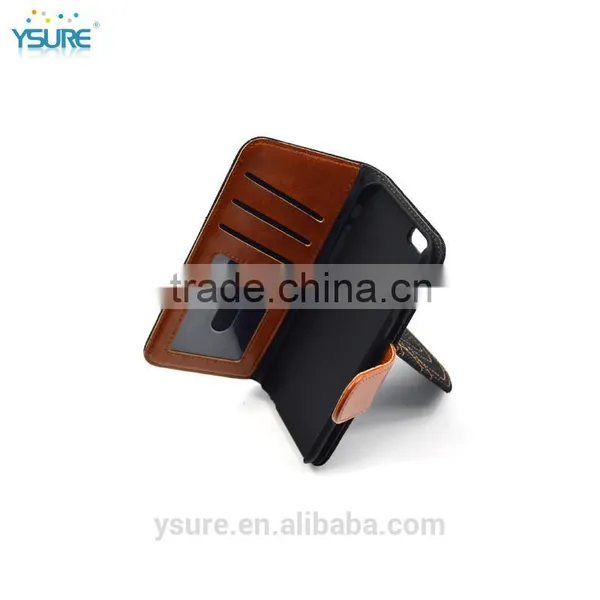 Unique Design Pure Color Fabric Wallet Leather Phone Case For ZTE Grand X Max+ With PVC ID and Credit Card Slots photo-4