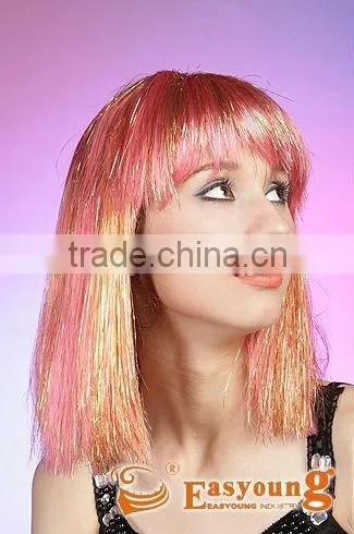 Tinsel Wigs, Cheap and Hotsell Party Wigs,football Fans Wig, Festival Gift photo-2