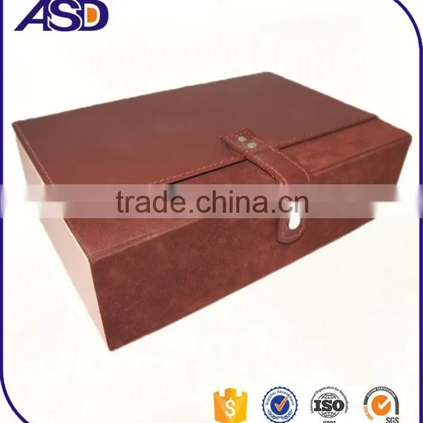 Accept Custom Order and Computer Industrial Use PU Leather Wine Packaging Box