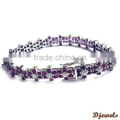 White Gold Diamond Bracelet, Ladies Bracelet, Diamond Jewellery photo-3