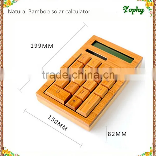 Manufacturer Promotional With Cheap Price Bamboo Calculator and Pen for Student/businese/school/pregnancy photo-5