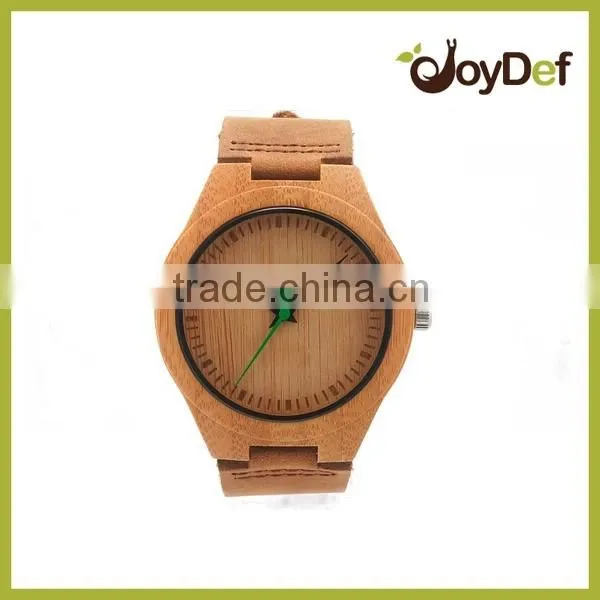 Most Popular Leather Strap Dark Color Wood Watch Factory Make in China photo-2