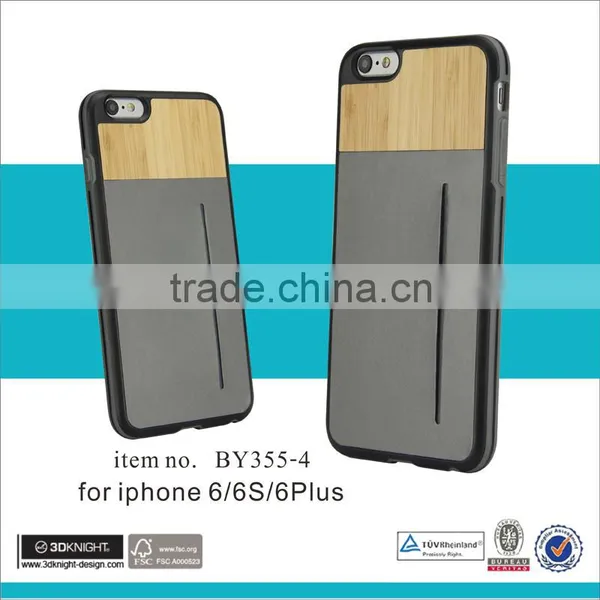 Wood Phone Case Wholesale Mobile Phone Leather Case for Iphone 6s photo-4