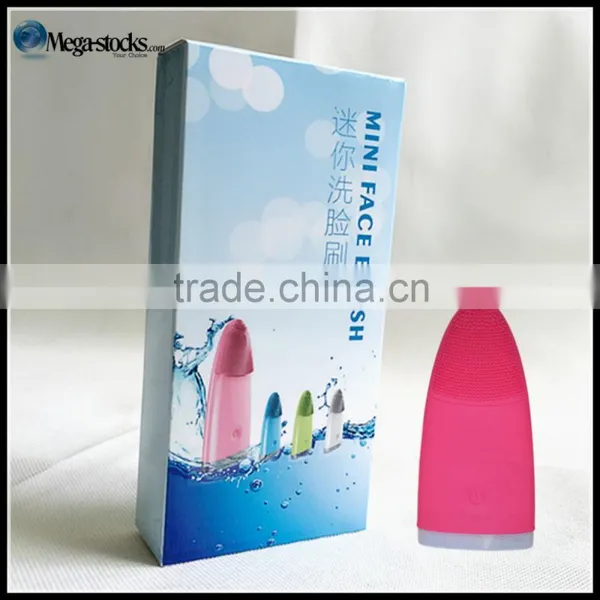 OEM Waterproof Mini Silica Gel Wash Face Machine Facial Skin Cleansing Device photo-4