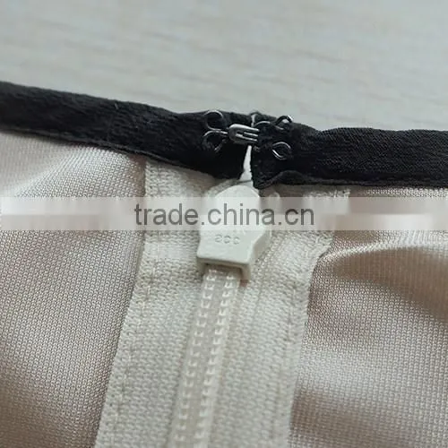 100% Silk Contrast Color Dress With Beaded Round Collar photo-4