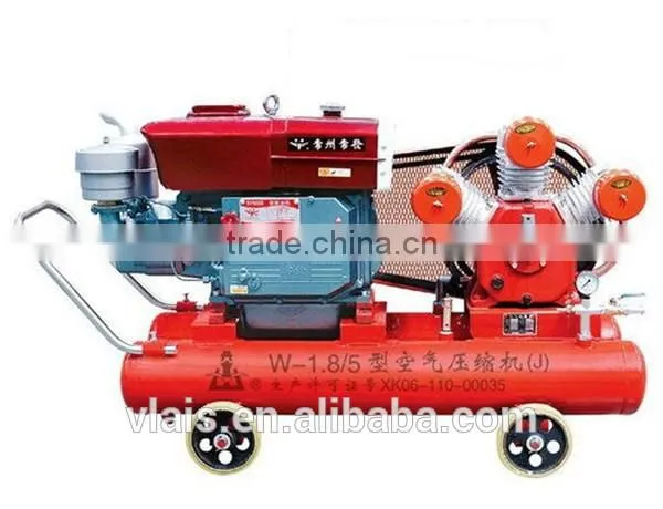 Low noise 15HP Air-cooled diesel air compressor, Piston compressor