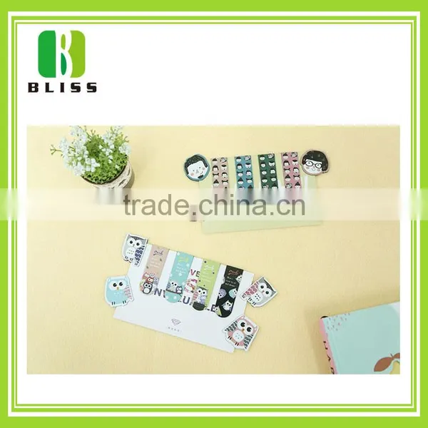 Hot sale OEM small order book cover Folding Magnetic anime bookmarks printable