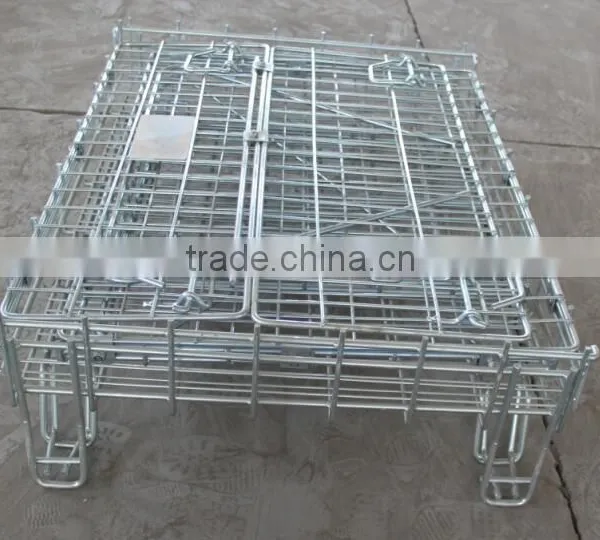 Best-selling Metal Wire Mesh Container With 4 Legs Metal Storage Cage photo-6