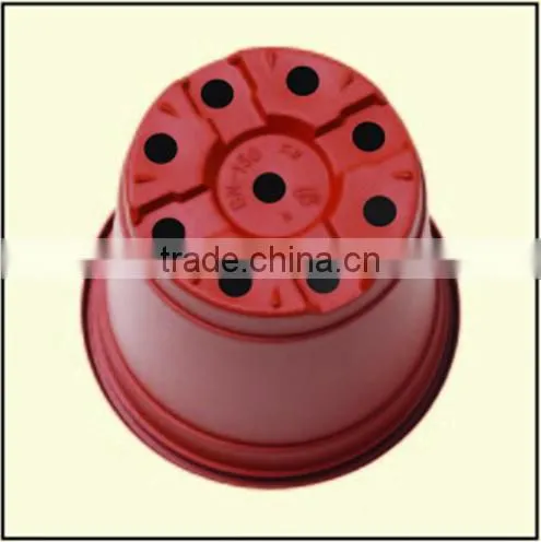 Plastic Flower Nursery Pot/double Color ps Flower Pots photo-4