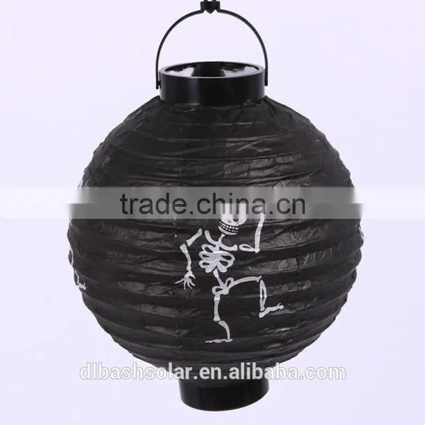 Halloween Lanterns of Pumpkin Lantern Paper Collapsible Paper Lantern Electric Lanterns Electric String Paper Lantern photo-5