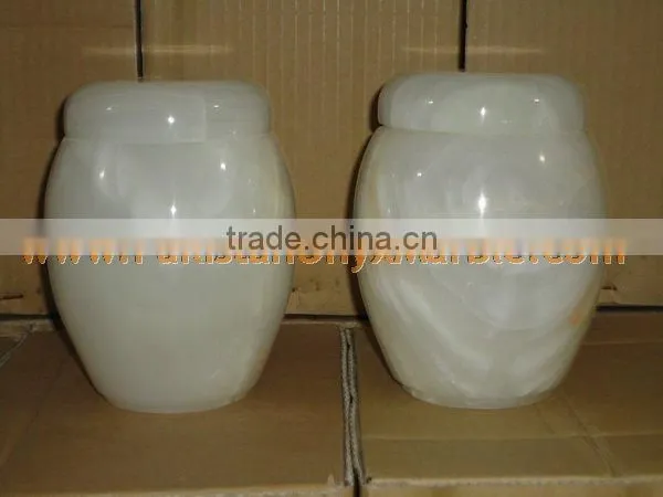 WHOLSALE 2017 NATURAL 2017 New Items WHITE ONYX URNS photo-3