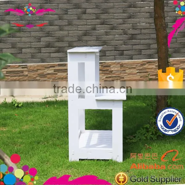 Fireproof WPC Garden Flower Shelf Rack photo-3