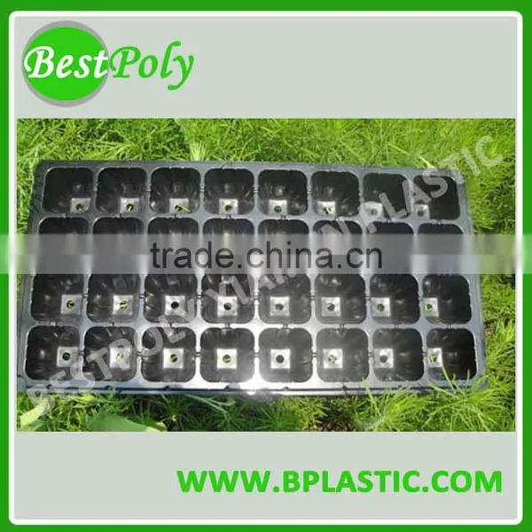 Factory Price Black 50 Holes Plastic Seed Tray Nursery Tray photo-2