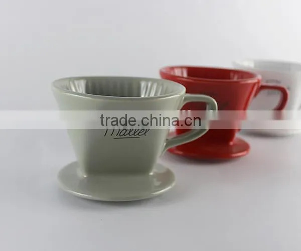 China Suppliers Factory Custom Wholesale Porcelain Dripper, Ceramic Coffee Filter photo-5