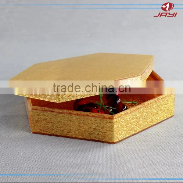 2017 New Design Houseware Golden Acrylic Plastic Packing Box photo-5