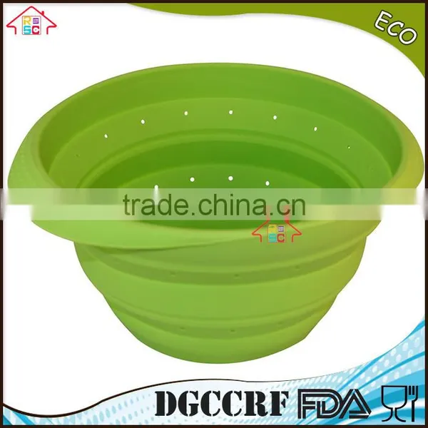 NBRSC Silicone Collapsible Colander Spaghetti Strainer Mesh Drainer for Food Pasta Vegetables Fruit photo-3