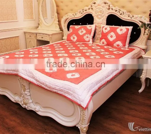 HOTTEST SALE EVER!! HAND EMBROIDERED BLANKET WITH PILLOW CASES 100% HANDMADE, SOFT, BREATHABLE WITH ELEGANT DESIGNS AND COLORS photo-3