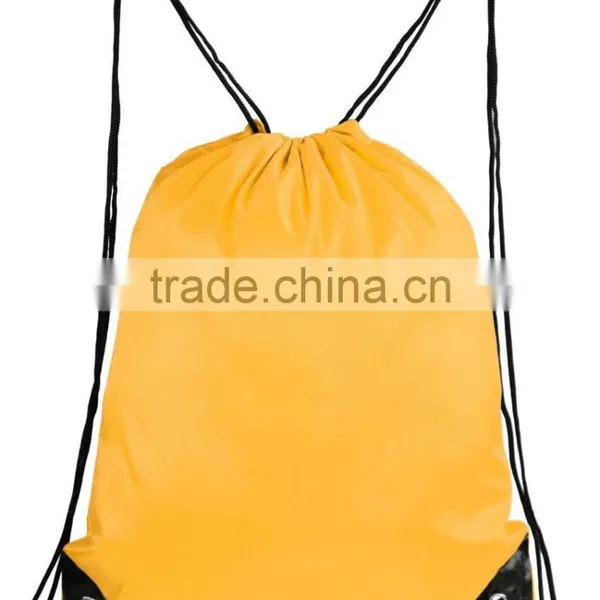 Basic Cinch Sack Drawstring Pack Tote Promotion Back Pack Party Bag photo-5