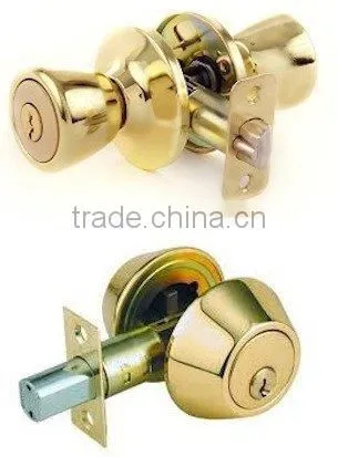 US10B Combo Entry Lock Set Door Knob & Deadbolt Keyed Alike KW1 Keyway Lock photo-3