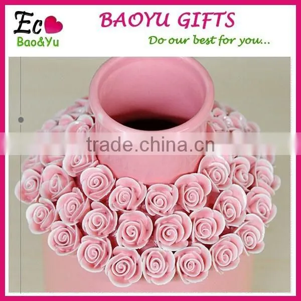 Modern Fashion Creative Home Decorations Wedding Props Pinch Flower Ornaments Ceramic Candle Holders photo-1