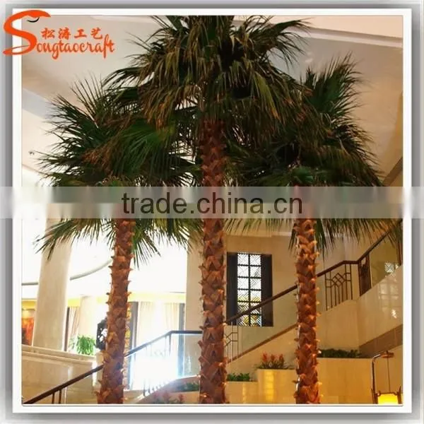 Hot Sale High-quality Decorative Palm Trees Cheap Artificial Palm Trees Landscaping Plastic Plam Trees and Plants photo-3