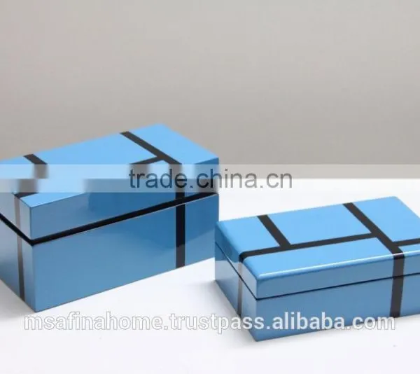 Rectangle Colored Lacquer Box photo-4
