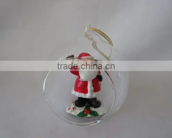 Crystal Balls Dollarma One Dollar Cheapest XMS Christamas Bear Deer Santa SnowFlake Glass 156032-15037 photo-6