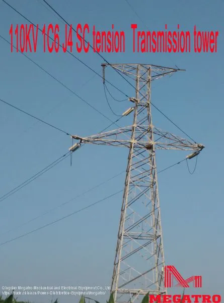 MEGATRO 110KV 1C6 J4 SC Tension Transmission Tower photo-3