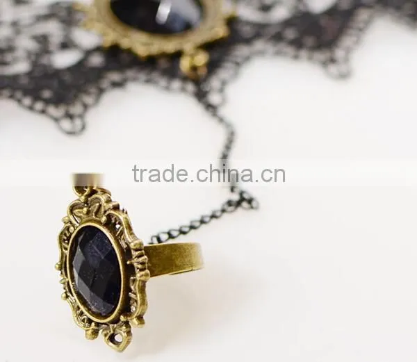 European Antique Palace Lace Bracelets New Fashion Girls Ring Bracelets Sets photo-3