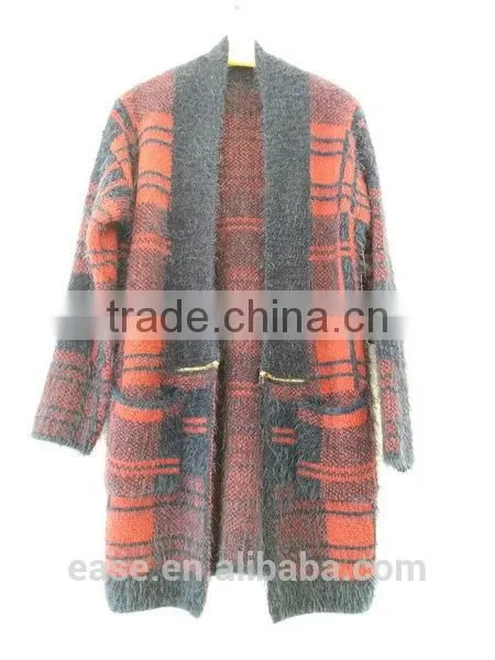China Wholesale Lady Sweater Custom Ruffle Knitted Sweaters for Women photo-2