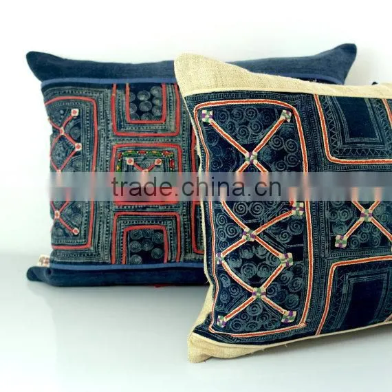 Hmong Cushion - Vintage Hmong Batik Cushion, Pillow Case, Cushion Cover photo-5