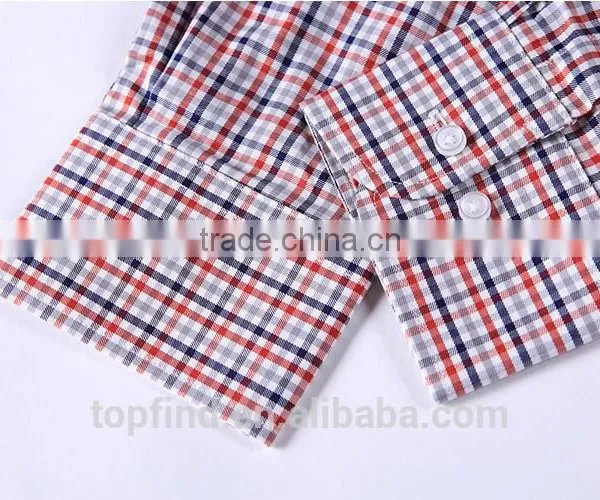 China Direct Factory Customise 100% Cotton Check Pattern Latest Formal Shirt Designs for Men photo-6