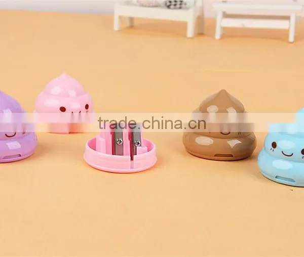 Korea Stationery Shit Pencil Sharpener Shape Double Orifice Double Pole Piece Office & School Supplies photo-4