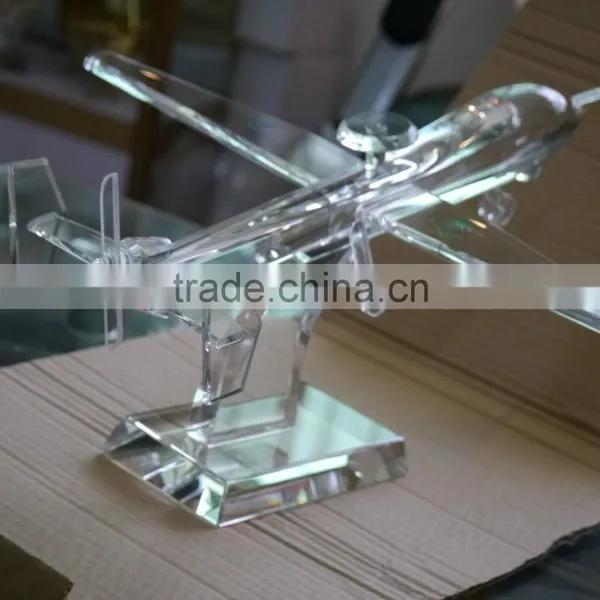 Noble Customized Made Crystal Airplane Model With Logo and Text Engraved Free photo-6