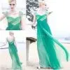 Sell Floor Length Attractive Green Latest Beading Square Shoulder Fashional Prom Gowns 80888