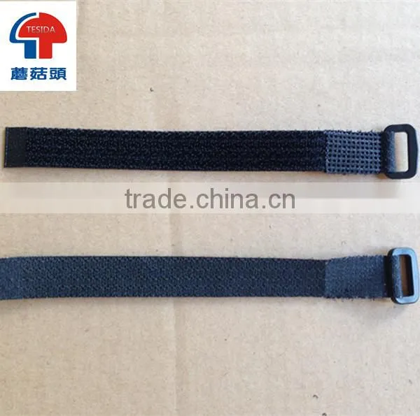 Top Quality Strong Self Locking Hook and Loop Strap With Plastic Buckle Ring photo-5