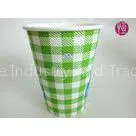 12oz Soda Drink Cold Paper Cups With Lid , Fully Eco Friendly Single Wall Paper Cup