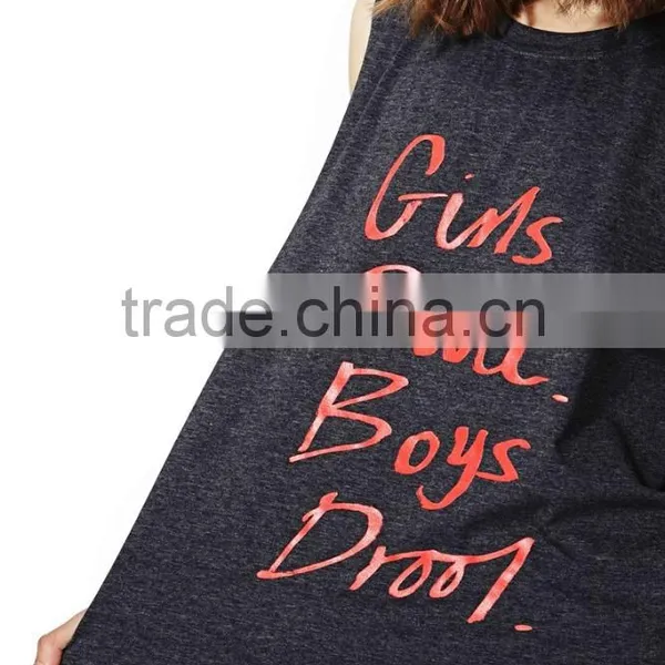 Summer Custom Printed O Ncek New Design Vest Shirt Ladies Fashion Tank Top photo-4