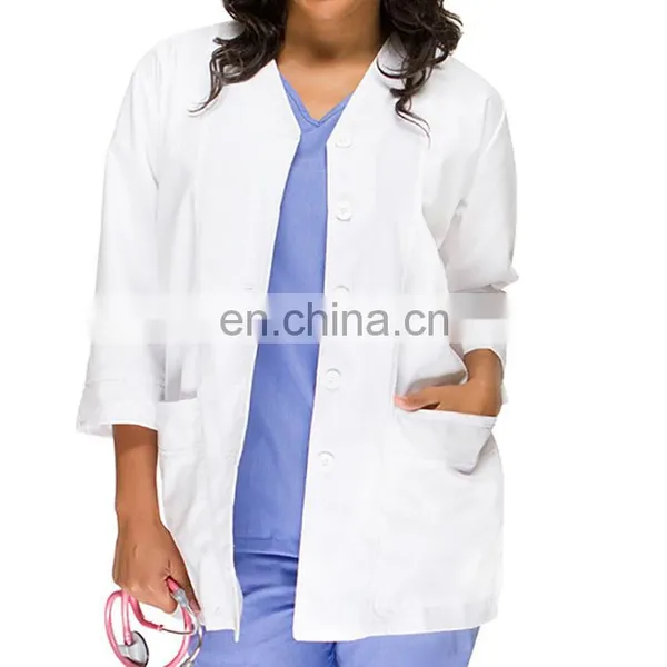 Hospital White Medical Doctor Lab Coat/100% Cotton Hospital Uniform photo-2