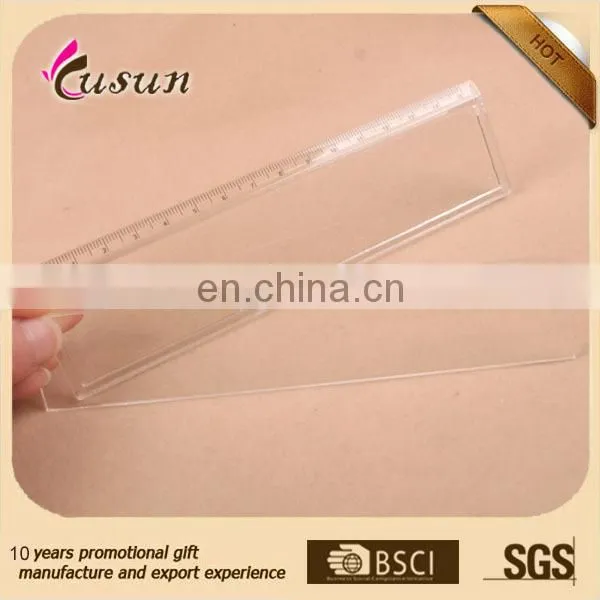 Promotional 15cm Clear Blank Plastic Straight Ruler With Round Corner photo-4