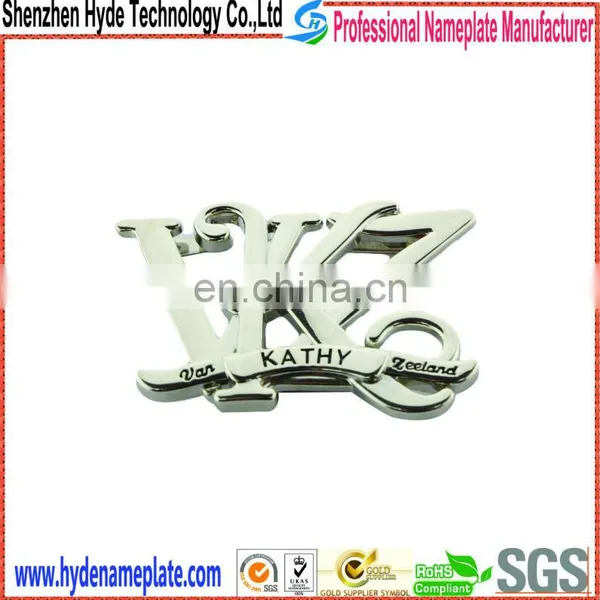 Embossed Technics and Main Labels Label Type Custom Metal Clothing Labels