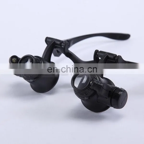 10X 15X 20X 25X Optical Lens LED Light Glasses Magnifier photo-3