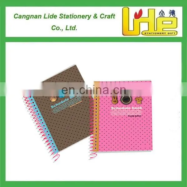 2016 Wholesale Crafts& Gift Paper Notebook A4 Spiral Notebook
