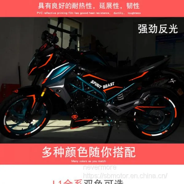 Spirit Beast Motorcycle Modified Oil Tank Pad/body Sticker Reflective 150NK L2 photo-2