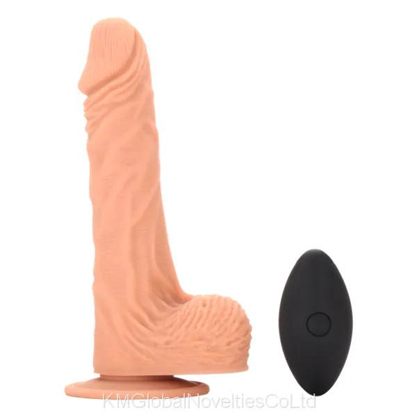 Realistic Dildo Vibrator With Suction Cup for Women Hands-Free Sex Fun,Heating Silicone Vibrant Penis Sex Toy Rechargeable Anal Vibrator for Orgasm （8.2 Inch） photo-5