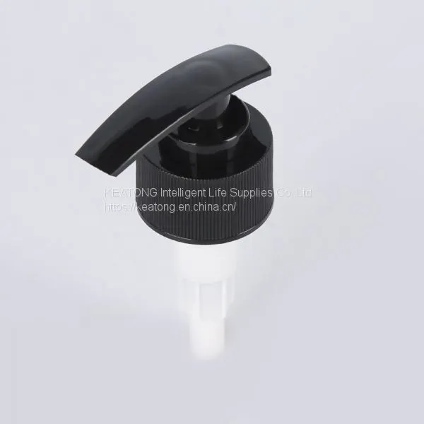 24/410 28/410 Wholesale Black Color Plastic Hand Press Type Liquid Lotion Pump
